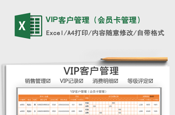2021VIP客戶管理（會員卡管理）免費(fèi)下載