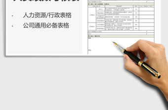 2022主管級別績效考核表及面談表免費下載