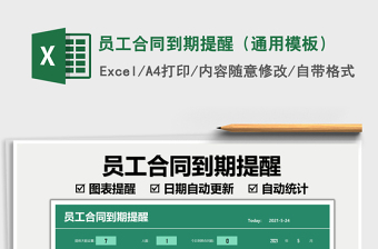 2021員工合同到期提醒（通用模板）免費(fèi)下載