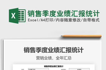 2021銷售季度業(yè)績匯報(bào)統(tǒng)計(jì)免費(fèi)下載