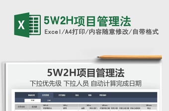 20215W2H項(xiàng)目管理法免費(fèi)下載