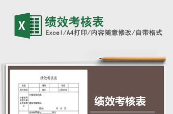 2022績效考核表免費下載