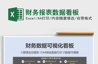 2021財務報表數據看板免費下載