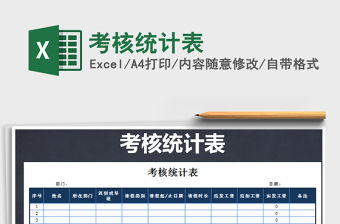 2022考核統計表免費下載