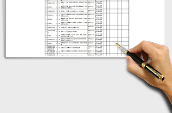 2022企划专员KPI考核表Excel模板免费下载