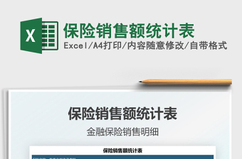 2021保險(xiǎn)銷售額統(tǒng)計(jì)表免費(fèi)下載