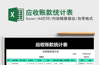 2022應(yīng)收賬款統(tǒng)計(jì)表免費(fèi)下載