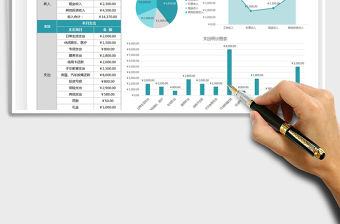 2021家庭財務收入支出分析表免費下載