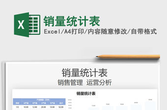 2022銷量統計表免費下載