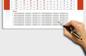 2021產(chǎn)品性能測評表免費(fèi)下載