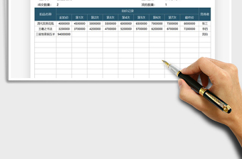 2022拍賣出價(jià)登記表免費(fèi)下載