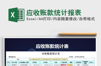 2022應(yīng)收賬款統(tǒng)計報表免費下載