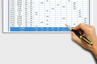 2021家庭支出明细账(自动)免费下载