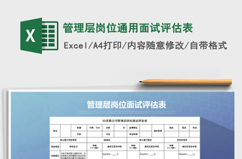 2022面試評(píng)估表模板表格免費(fèi)下載