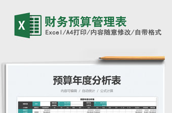 2021財務預算管理表免費下載