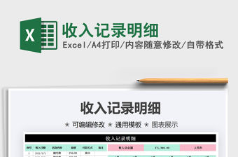 2021收入記錄明細免費下載