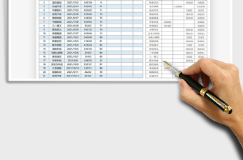 2022收款账期统计表免费下载