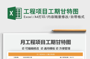 2022工程項(xiàng)目工期甘特圖免費(fèi)下載