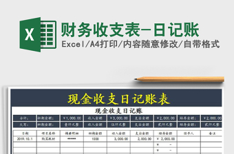 2022財(cái)務(wù)收支表-日記賬免費(fèi)下載