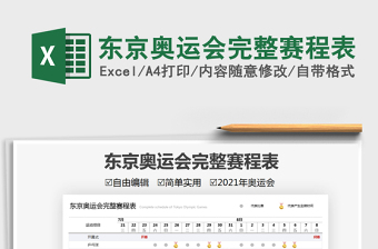 2022东奥奖牌Excel电子表