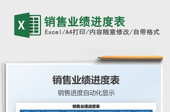 2022銷售業(yè)績進度表免費下載