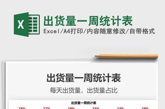 2021出貨量一周統(tǒng)計(jì)表免費(fèi)下載