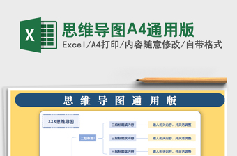 2022思维导图excel下载