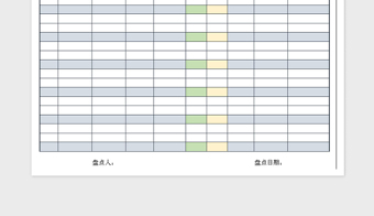 2022库存商品盘点表（年终）免费下载