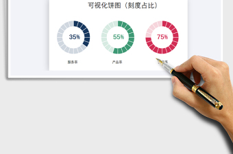 2021可視化餅圖（刻度占比）免費(fèi)下載