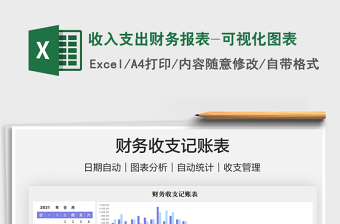 2021收入支出財務(wù)報表-可視化圖表免費下載
