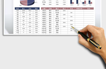 2021家庭記賬現金明細表免費下載