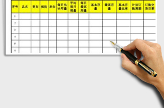 2022物料定期采購計(jì)劃表免費(fèi)下載