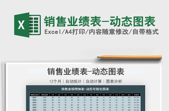 2021銷售業(yè)績表-動態(tài)圖表免費下載