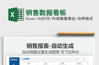 2021銷售數據看板免費下載