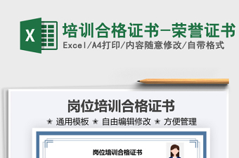 2021培訓(xùn)合格證書-榮譽(yù)證書免費(fèi)下載