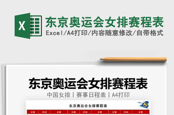 2021東京奧運會女排賽程表免費下載