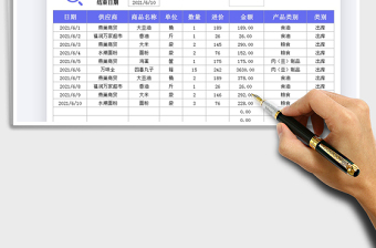 2021食品送货登记表-出库表免费下载