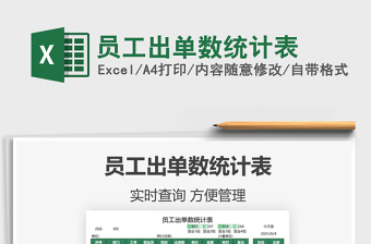 2021員工出單數(shù)統(tǒng)計表免費下載