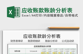 2021應(yīng)收賬款賬齡分析表免費(fèi)下載