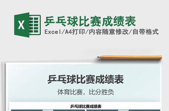 2021乒乓球比賽成績(jī)表免費(fèi)下載