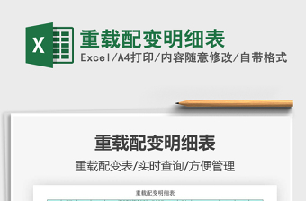 2022重載配變明細(xì)表免費(fèi)下載
