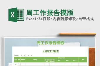 2021周工作報告模版免費下載