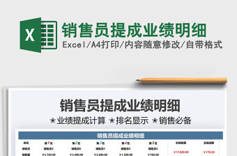 2021銷售員提成業(yè)績(jī)明細(xì)免費(fèi)下載