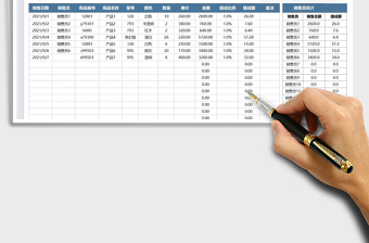 2021销售员提成业绩明细免费下载