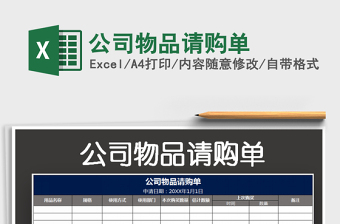 2022公司物品请购单免费下载