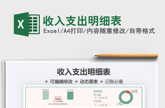 2022收入支出明細(xì)表免費(fèi)下載