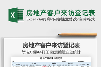 2022房地產(chǎn)客戶來訪登記表免費(fèi)下載