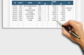 财务报表月度报销记账免费下载