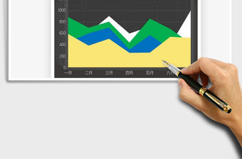 2021商務風格面積圖免費下載