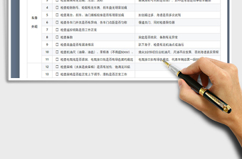 2022新手4S提车检查表免费下载